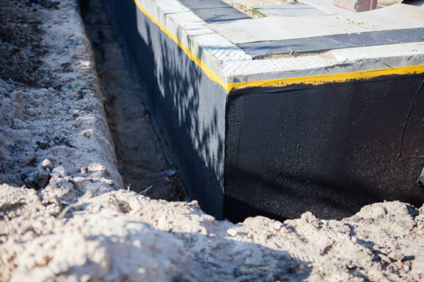 Residential Exterior Waterproofing installation at a Glendora, NJ home by SJ Waterproofing Pros